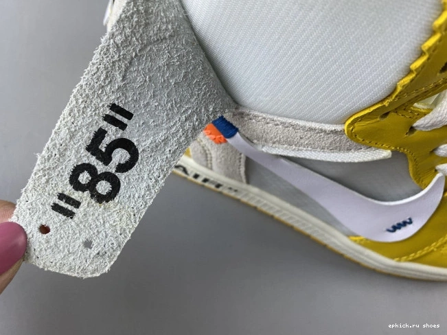 Cheap White Jordan Yellow-Cone Powder AQ0818-149 1 Dark Off-White NRG Air x 0730